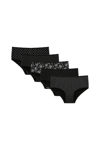 5'li Kadın Külot 258121 Siyah