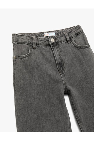 Koton Pamuklu Rahat Kesim Denim Pantolon Gri 6wkb40002td Gri