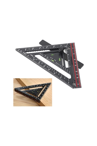 Maiyame Plastik Çift Taraflı Katlanabilir Halka Çizgi, Ahşap İşleri, Mobilya Ve Mimari Tasarımlar İçin Doğru Açı Ölçümü Ve Konumlandırma Çubuğuyla Profesyonel Araç Seti