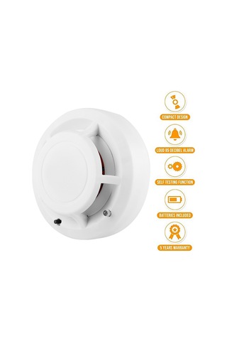 9v Bağımsız Sigara Dedektörü Ev Güvenlik Yangın Alarmı Fotoelektrik Sensör Sistemi