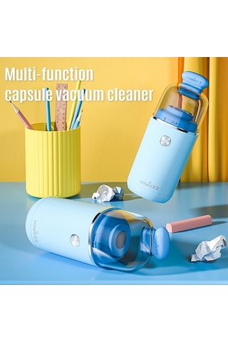 Novahub Mavi, Pembe, Sarı 600mah Şarjlı Masaüstü Vakum Seti