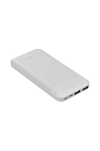 Polosmart Pbs123 10.000 Mah 1 Type-c 2 Usb Çıkışlı Taşınabilir Şarj Cihazı Powerbank Beyaz