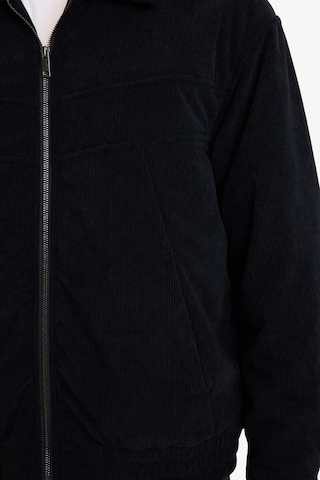 Defacto Oversize Fermuarlı Kadife Mont E9186ax25aubk27 Siyah-bk27
