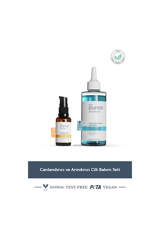The Purest Solutions Canlandırıcı ve Arındırıcı Cilt Bakım Seti