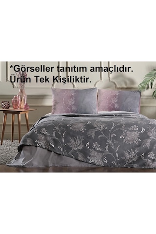Özdilek Rf -ditsy Mor- Tek Kişilik Pike Takımı