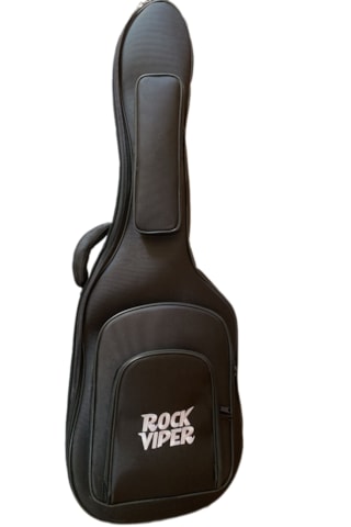 Rock Viper Siyah Profesyonel Kalın Pedli Elektro Gitar Kılıfı