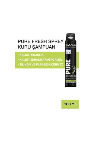 Syoss Pure Fresh Kuru Şampuan 200 ML