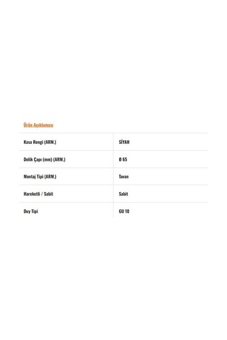 Jh508 S Siyah Sabit Spot