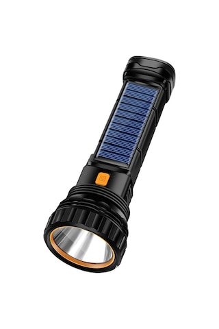 Wezone Güneş Enerjili Usb Şarj Edilebilir Led El Feneri, Taşınabilir, Çok Fonksiyonlu, Dış Mekan Ve Acil Durum Işığı T57 Çok Renkli