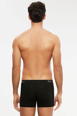 Kom Tight Pamuklu 2 Li Klasik Erkek Boxer 47% Pamuk, 47% Modal Pamuk, 6% Elastan Siyah