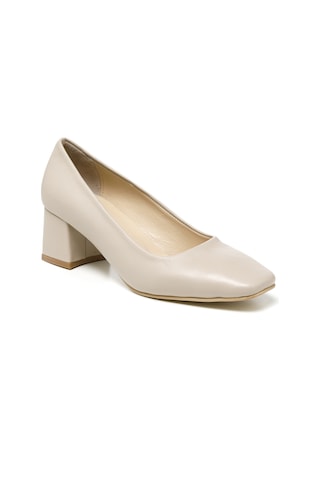 Topuklu Kadın Rc-4000 Deriden Krem Krem