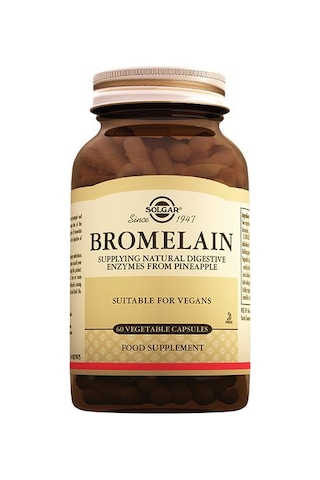 Solgar Bromelain 150 MG 60 Kapsül