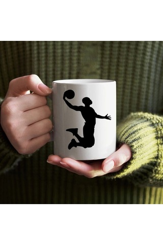 Basketbolcu Bardağı - Basketbol Bardağı Beyaz