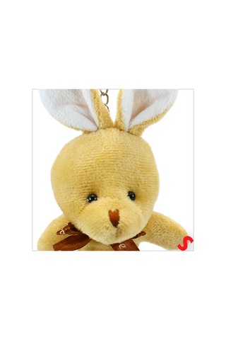 Pelüş Tavşan Anahtarlık, 15 Cm X 8 Cm - Kahve