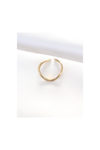 Yassı Gold Renk Ayarlanabilir Yüzük - Tj-byk3101 Gold