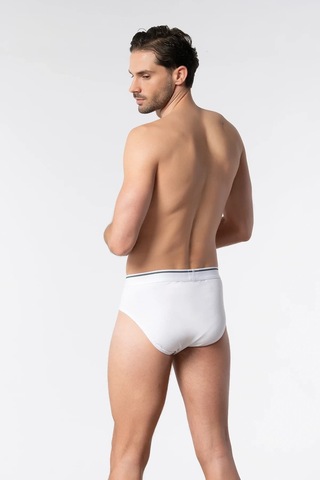 Tutku Elit Erkek Likralı İnce Bel Kemerli Slip Külot 6'lı Paket Elt1351 Beyaz