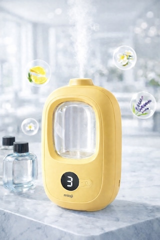Mioji Mio Smell 2x Yeni Nesil Şarjlı Otomatik Oda Kokusu Makinesi Sarı - Shangri-la Shangri-la Kokusu