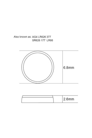Mettzchrom Kol Saat Pili 377a Lr626 Ag4 1.5v Kol Saati Pili 20'li
