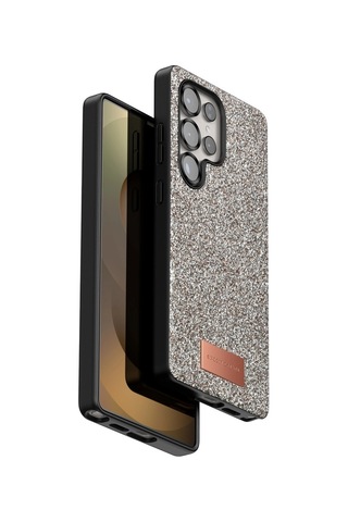 Onegif Samsung Galaxy Uyumlu S25 Ultra Bright Simli Kapak - Gold Altın