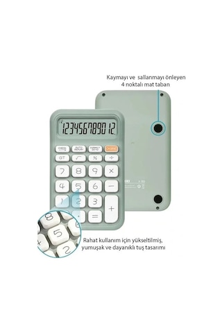 Powermaster Pm-25410 Yeşil 12 Haneli Hesap Makinesi