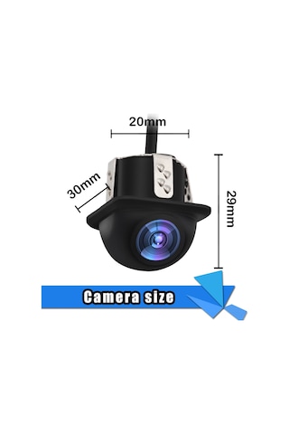 Reedark Araba Geri Görüş Kamerası Pc7080 Çip 170 Derece Geniş Açı Ip68 Su Geçirmez Park Yardımı Metreleği