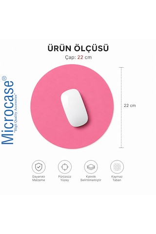 Microcase Oval Tasarım Bilgisayar Laptop Deri Mouse Pad Al5590 Siyah
