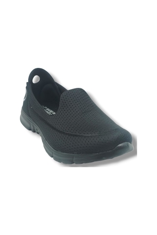 Diva Mod 801-26 Triko Konforlu Esnek Kadın Yürüyüş Ayakkabısı Sneaker Siyah