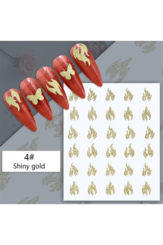 3d Reflektif Efekt Nail Art Sticker Model - 7 55881-7