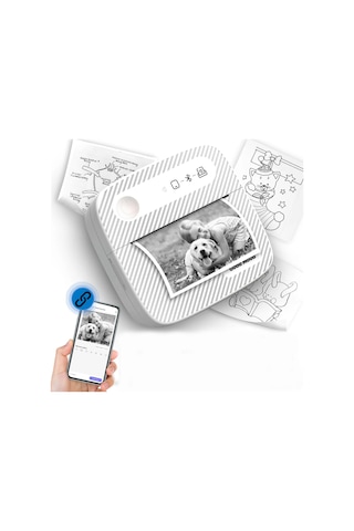 Yunboo Portatif Termal Yazıcı: Etiket, Fotoğraf Ve Belge Yazdırma, Bluetooth İle Kablosuz, Ev Ve Ofis Kullanıma Uygun