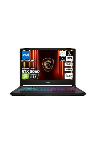 MSI Katana 15 HX B14WFK-450XTRHMF47 i9-14900HX 48 GB 4 TB SSD 8 GB RTX5060 15.6" W10P Dizüstü Bilgisayar