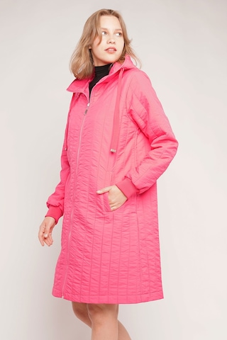 Gabria Kupüşonlu Fermuarlı Mont Fuşya