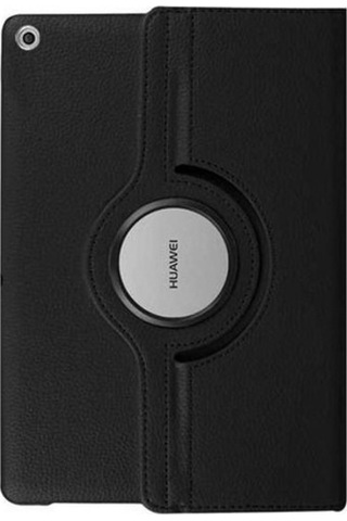 Huawei Uyumlu Mediapad T3 10Inc 360Dönerli Stantlı Deri Tablet Kılıfı+Kl
