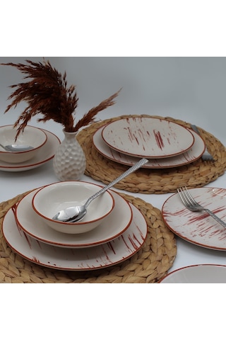 Karamel 24 Parça Yemek Takımı