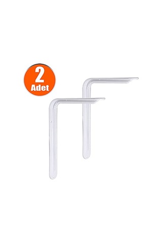 Feyzayapı Raf Altı Ayak Raf Tutucu L Demir 19 X 26 Cm Beyaz Montaj Aparatı 2 Adet Çok Renkli