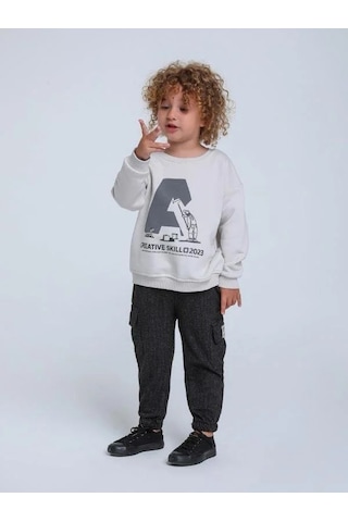 Jack Lions Erkek Bebek Pamuklu Beli Paçası Lastikli Yumuşak Pantolon-14749 Siyah