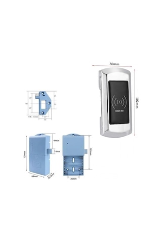 Powermaster Pm-26727 125khz Rfıd Dijital Çekmece Dolap Kilidi 2'li Paket