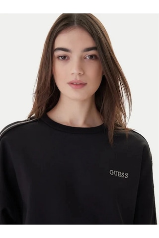 Guess V6rq96kcx22 Octavia Kadın Sweatshirt Siyah