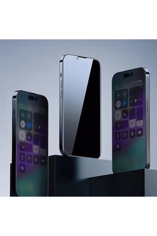 Baseus Crystal Apple, Uyumlu iPhone 15 Privacy Full Koruma Tempered Cam Ekran Koruyucu- 5775