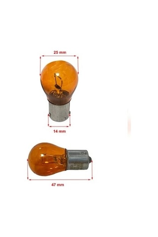 Motosiklet Ampul Tek Duy Turuncu 93- 21w 12v Sinyal İçin Adet Fiyat