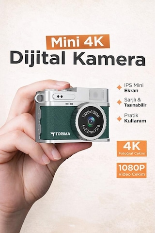 Torima CMR35 Mini Anahtarlık 1080P Dijital Fotoğraf Video Kamera