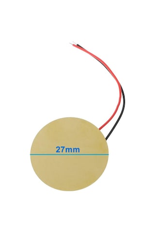 27mm Piezo Disk 5cm Kablolu Ses Üretici Oyuncak Alarm Acil Tehlike Uyarı Kapı Zil Oyun Kısa Devre Bu