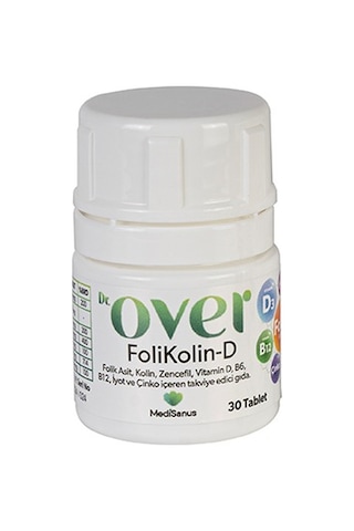 Dr. Over FoliKolin-D- 30 Tablet Gıda Takviyesi
