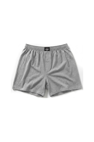 Öts Erkek %100 Pamuk Boxer Düğmeli Süprem Kumaş İç Giyim Konforu 2654 Gri
