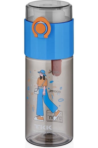 Vagonlife Tkk T1013 500ml Desenli Mavi Matara Mavi