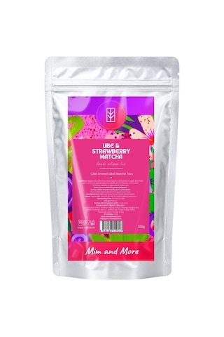 Ube Strawberry Matcha - Çilekli Superfood Ube Matcha Tozu 100 G