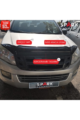 Isuzu D-max 2012-2017 Yıl Aralığı Uyumlu Kaput Rüzgarlığı 3mm