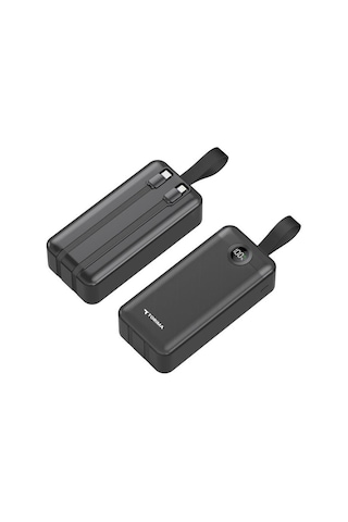 Torima TRM-1035 30000 mAh 2 Çıkışlı Taşınabilir Hızlı Şarj Dijital Göstergeli Powerbank Siyah