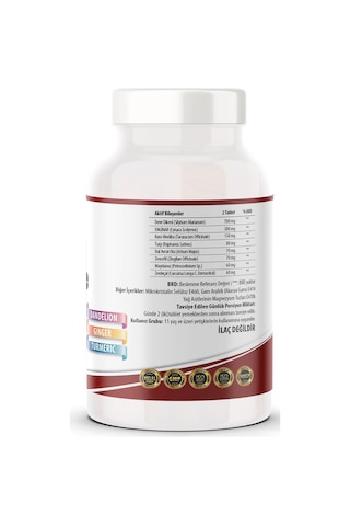 Ncs Milk Thistle Artichoke Zerdeçal Karahindiba Zencefil 180 Tab.