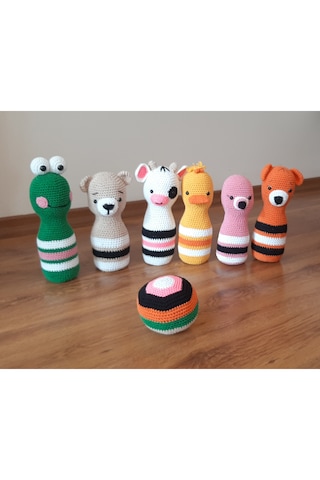 Amigurumi Örgü Oyuncak Lobut Seti Hayvan Figürlü