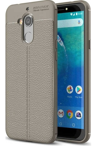 General Mobile 8 Go Kılıf Zore Niss Silikon Kapak Gri